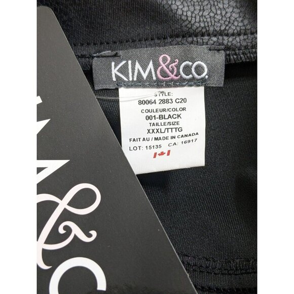 Womens Croco Print Knit Moto Light Jacket Black Canada New Plus XXXL - Picture 6 of 7